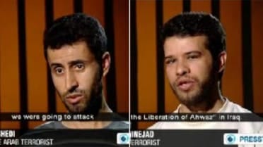  Hashem Shabbani and Hadi Rashdi forced confessions aired on the Iranian Press TV channel in English.